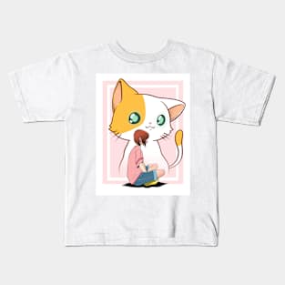 Kitty girl Kids T-Shirt